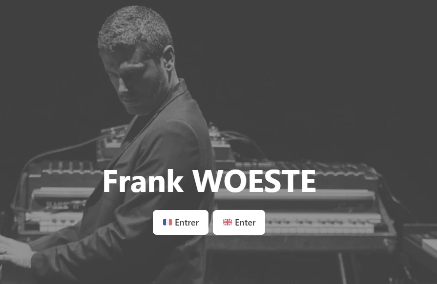 Aperçu du site Frank Woeste — Musicien Jazz